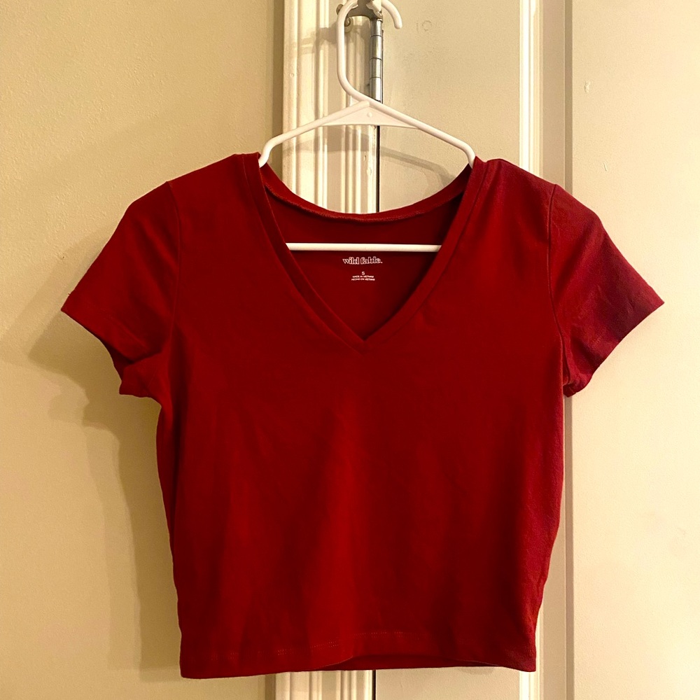 Shortsleeved Crop Top